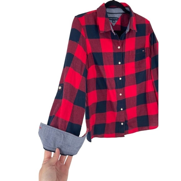 TOMMY HILFIGER BUFFALO PLAID SHIRT - Picture 2 of 7